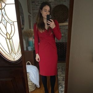 Lauren Ralph Lauren Red Wrap Dress